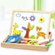 thumbnail image 2 of 13 Style Magnetic Puzzle Figure/Animals/Vehicle/Circus Troupe Wood Painting Drawing Board Learning Toy Baby Gift Sticker heqiyong LED, 2 of 2