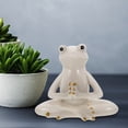 thumbnail image 4 of MasteelfCA Ceramic Tea Pet Adorable Yoga Frog-shape Tea Pet Ceramic Crafts Desktop Ornament, 4 of 9