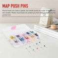 thumbnail image 4 of Map Tacks Push Pins Plastic Head with Steel Point, 4mm, 500 Pieces, 4 of 5