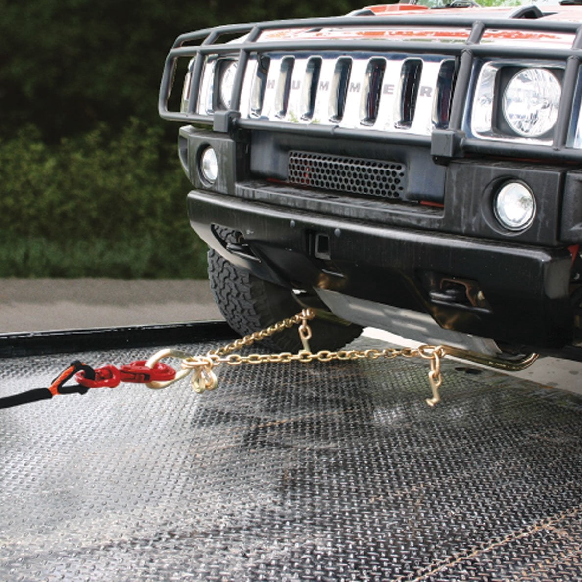 VULCAN Towing Chain Bridle - 15 and 4 inch J and T Hooks - G70 Chain - 47 inch - 4700 Lbs SWL