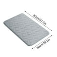 thumbnail image 3 of Holiday Deals Savings Clearance! BVXEEP Thickened Slow Antimissile Memory Foam Coral Fleece Absorbent Floor Mat Kitchen Mat Bathroom Non-slip Mat 50x80cm, 3 of 9