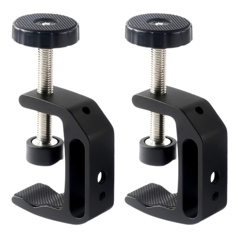 1/2Pcs Small C-Type Clamp Set Aluminum Alloy Table Clamp Screw Clamps Metal Woodworking Vise Grip Bench Vice Diy Tool 2Pcs Fangkenuo