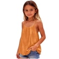thumbnail image 5 of BFHHYA Girls Cotton Linen Tank Tops Spaghetti Strap Sleeveless Shirts Summer Backless Shirts with Back Tie for Girls 5-14 Years, 5 of 8
