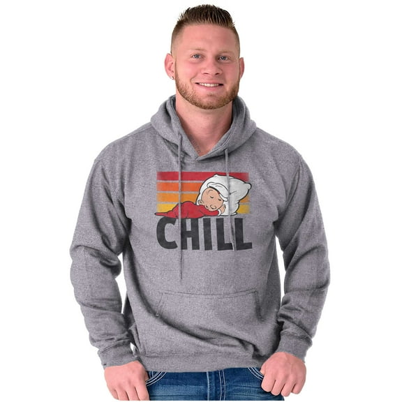 Popeye The Sailor Man Sleeping Chill Hoodie Sweatshirt Women Men Brisco Brands S