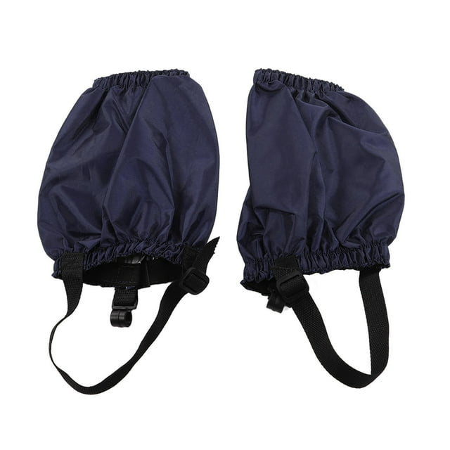 Protège-jambes 1 Paire Guêtres de Randonnée Fibre de Polyester Imperméables Guêtres de Legging pour Camping Alpinisme Pêche Bleu Marine