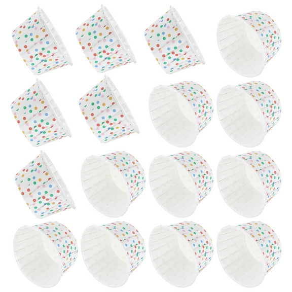 MLINS 200pcs Cupcake Cups Paper Treat Cups Disposable Dessert Bowls For Bakery