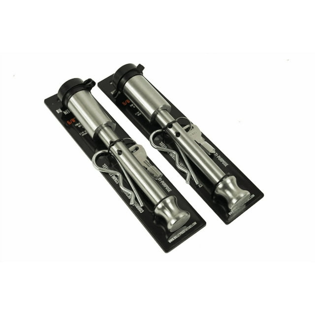 Bulletproof Hitches Trailer Hitch Pin BPLP2 Fits 2 to 3 Inch Ball Mounts; Barbell Style; 5/8 Inch Diameter; 14000 to 36000 Pound Rating; Locking; Set of 2