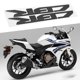 thumbnail image 4 of Calcomanía De Emblema De Motocicleta, Pegatina De Motocicleta De Plástico Suave, Resistente Al Agua, Fuerte Adherencia Para Reemplazo De Decoración Para CBR 250r 250rr 500r 650r, 4 of 7