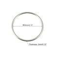 thumbnail image 2 of Uxcell 60mm(2.36") Outer Dia. 3mm Thickness Welded O Ring 304 Stainless Steel 15 Pack, 2 of 5
