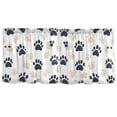 thumbnail image 7 of Yayeee Kitchen Curtains Set of 2 Light Filtering 57"x24" Over Sink Window Panels, Black Cat Paw, 7 of 7