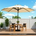 thumbnail image 2 of Costway Fillable Umbrella Base with Shell Texture 3 Coupler Sizes for Lawn Poolside Garden, 2 of 10