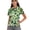 Monstera Leaves Print, variant on Whosucclay Heart Pattern Design Polo Shirts, V Neck Stretch Quick Dry Golf Shirt for Tennis Outdoor Activities Fitness Breathable Size Large