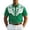 Green, variant on Men's Western Shirt Short Sleeve Embroidered Cowboy Casual Snap Button Shirt