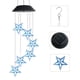 thumbnail image 4 of Lámpara Solar Lámpara de carillón de viento solar luces colgantes de luna y estrella que cambian de Color decoración de jardín, 4 of 6