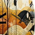 thumbnail image 5 of Designart "Meadow Bold Geometric landscapes II" Abstract Oversized Wall Clock, 5 of 5