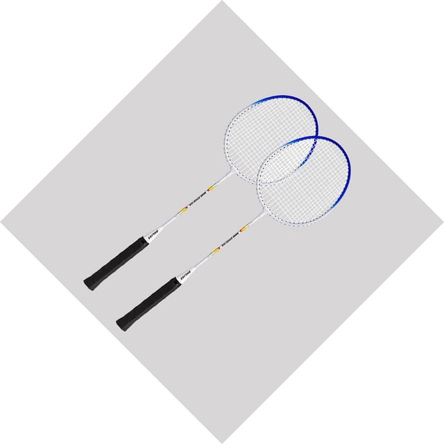 Baohd 2 Pcs Raquette de Badminton Légère 2 Joueurs Raquette de Badminton pour Adultes Enfants Sans Sac Bleu Bleu Sans Sac