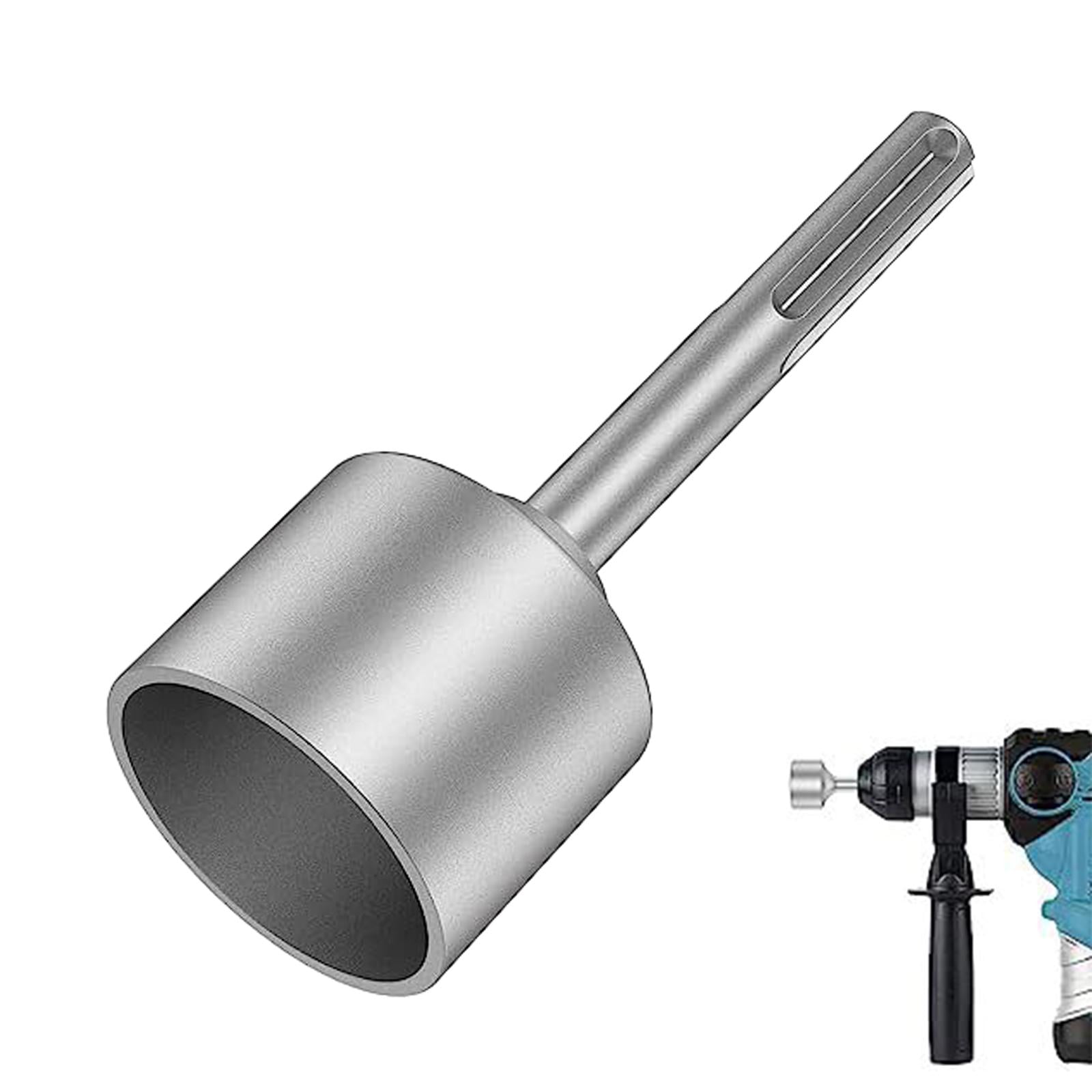 Ground Rod Driver Bit, Drill Grounding Rods, Heavy Duty Durable Ground Rod Bits Driver, Steel Drill Bit Driver 5 Pits Handle 65mm