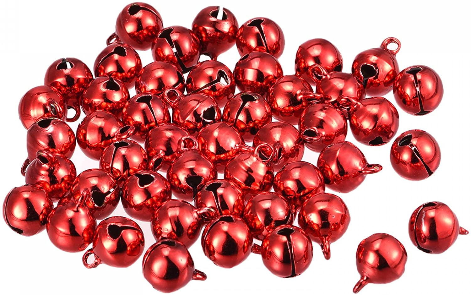 Jingle Bells, 3/8" 80pcs Small Bells for Craft DIY Christmas Decoration