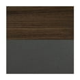 thumbnail image 2 of Regency Kee 42" Square Breakroom Table- Neo Walnut/ Black & 4 Zeng Stack Chairs- Black, 2 of 9