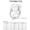 thumbnail image 2 of Love Heart Urn Memorial Finger Ring Cremation Rings for Ashes Stainless Steel Keepsake Jewelry, 2 of 6
