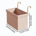 thumbnail image 3 of Byujiro Hanging Laundry Hamper Hook-On Wall Mount Dirty Clothes Storage Basket with Thickened Reinforced Frame, Collapsible Space Saving Garment Organizer Bin, Portable Wash Tote for Bathroom, 3 of 6