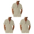 thumbnail image 2 of Sonducket Camisa con botones para hombre de estilo informal para viajar, senderismo, verano, playa, caminar, camisetas ajustadas, ropa de trabajo Type1 NO1, 2 of 6