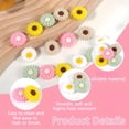 thumbnail image 2 of 30pcs Realistic Daisy Flower Beads - Bright Silicone Charms for Crafts, Necklaces, Keyrings & Fashion Accessories, Durable & Bendable, 2 of 9