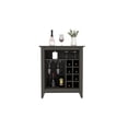 thumbnail image 2 of We Have Furniture Bar Cabinet Castle, One Open Shelf, Six Wine Cubbies, Carbon Espresso Finish, 2 of 4