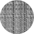thumbnail image 1 of Ahgly Company Indoor Round Patterned Dark Gray Area Rugs, 5' Round, 1 of 6