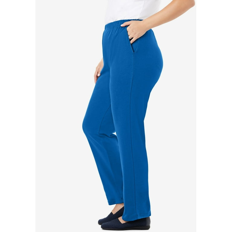 Woman Within Plus Size 7-Day Knit Straight Leg Pant