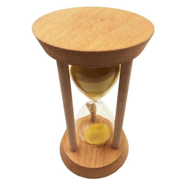 Herramientas de cronometraje de reloj de arena de metal 30 minutos amarillo