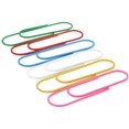 thumbnail image 1 of Super Large Paper Clips Vinyl Coated, 30 Pack 4 Inch Assorted Color/Multicolor Giant Large Jumbo Paper Clip Holder for Files, Papers, Office Supplies (10cm), 1 of 5