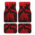 thumbnail image 1 of Balery The Red Head Skull Juego de 4 Alfombrillas para Auto, Revestimientos de Caucho Resistente, Diseño Antideslizante, 1 of 7