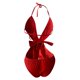 thumbnail image 3 of Gibobby Conjunto de lencería Lencería para mujer, enterizo de peluche con entrepierna a presión(Rojo, CH), 3 of 5