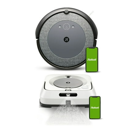 iRobot Roomba i3 (3150) Wi-Fi Connected Robot Vacuum & Braava Jet m6 Robot Mop