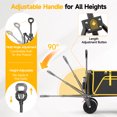 thumbnail image 2 of AQUVII All-Terrain Tank Wheels Collapsible Camping Wagon(Set of 2), 330lbs Capacity, 2 of 9