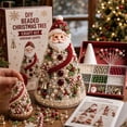 thumbnail image 4 of DIY Beaded Christmas Tree Craft Kit for Adults(Santa), 3D Crystal Bead Holiday Craft Set with Angel Tree Topper, Christmas Beading Kits for Tabletop, Home Decor(A), 4 of 7
