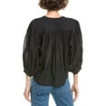 thumbnail image 2 of Madewell womens  Balloon Sleeve Top, l, Black, 2 of 3