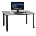 thumbnail image 2 of Regency Kee 66 x 24 in. Mobile Desk- Maple Top, Black Legs, 2 of 8