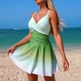 thumbnail image 2 of Maillot de Bain une Pièce pour Femmes, Maillot de Bain une Pièce Style Robe de Bain à Dégradé Élégant, Maillot de Bain Moderne pour Plage et Piscine, Maillots de Bain pour Femmes, TG, 2 of 9