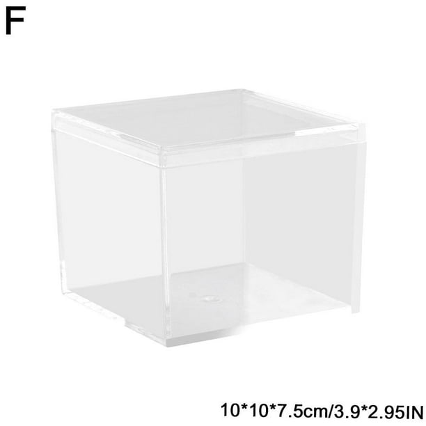 NEW Acrylic Boxes Clear Acrylic Cube Small Square Storage w/ Acrylic Box R4P9