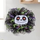 thumbnail image 3 of Guirnalda de calabaza blanca Adornos Regalo Jack-O-Lantern Wreath para puerta delantera al aire libre JShteea El nuevo, 3 of 9