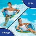 thumbnail image 2 of Aqua-Leisure Supreme Multi-Position Hex Pool Lounge and Chair, Luxury Fabric, Blue Fern, 2 of 5