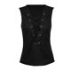 thumbnail image 1 of Top corto de mujer, chaleco delgado sin mangas con cuello en V Romacci Negro XXL, 1 of 7