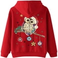 thumbnail image 4 of Sudaderas con capucha navideñas para mujer, sudaderas con capucha de manga larga a la moda con gráfico de alces bonitos, sudaderas informales Fridja FKASFK5503, 4 of 5