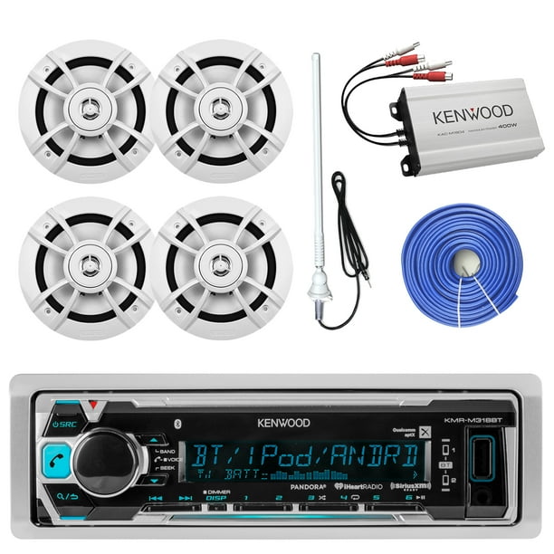 Kenwood KMRM318BT Marine Boat Audio Bluetooth USB