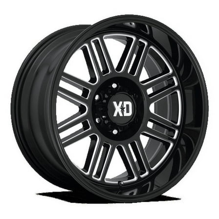 XD Aluminum Rim XD850 CAGE 20X10in Gloss Black Milled Finish, XD85021068318N