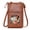 Brown, variant on Casual Women Lightweight Bag Star Print Small Crossbody Soft PU Leather Perfect Gift