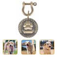thumbnail image 3 of Pet ID Tag Cat Tag Pendant Kitten Tag Round Tag Metal Pet Name Tag Pet Supply, 3 of 5