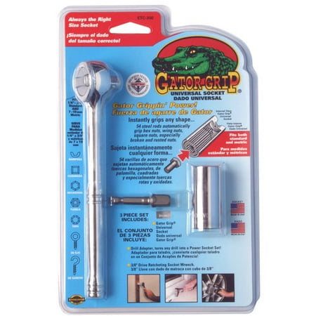 - Gator Grip 3pc Universal Socket Set